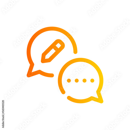 communications gradient icon