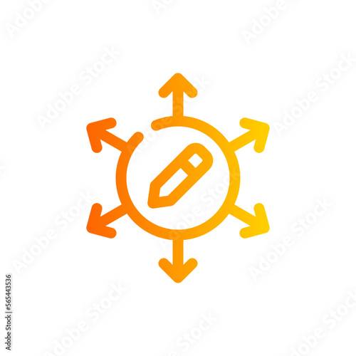 directions gradient icon