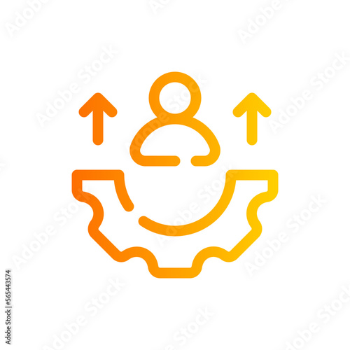 personal development gradient icon