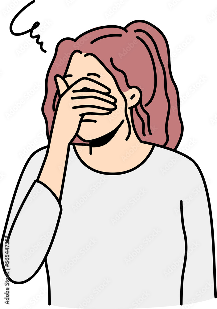 Unhappy woman suffer from overthinking Unhappy woman suffer from overthinking
