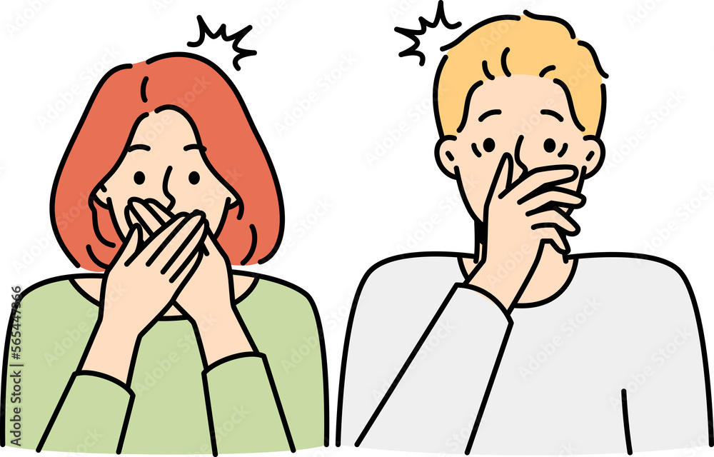 Shocked couple stunned by unbelievable news Shocked couple stunned by unbelievable news