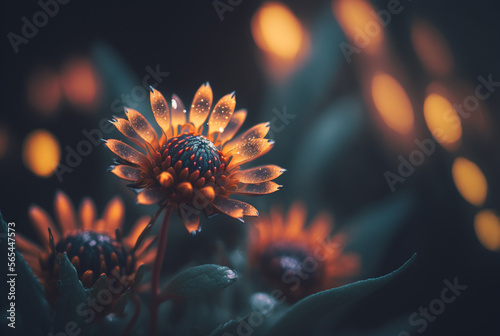 fantasy flower bokeh but with crypto instead of flowers background,generative ai.