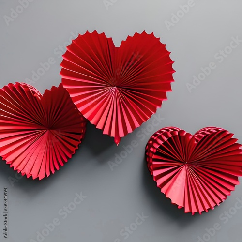Valentine s day origami-style heart s 