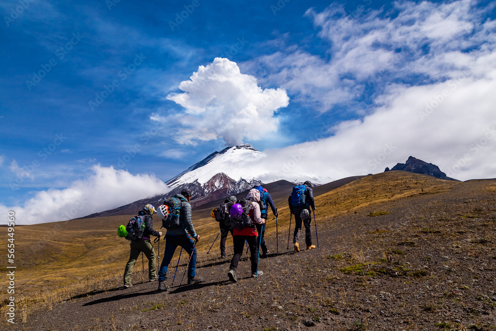 Cotopaxi in eruption