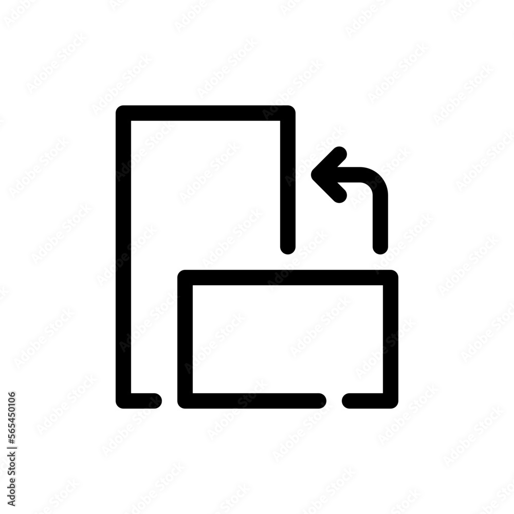 rotate line icon rotate line icon
