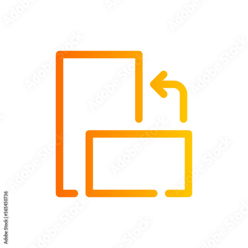 rotate gradient icon