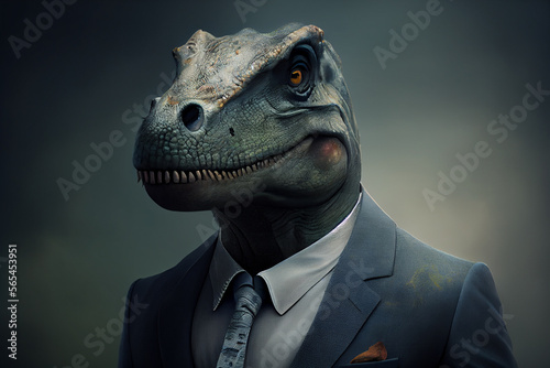 Animal in business Suit - Dinosaur