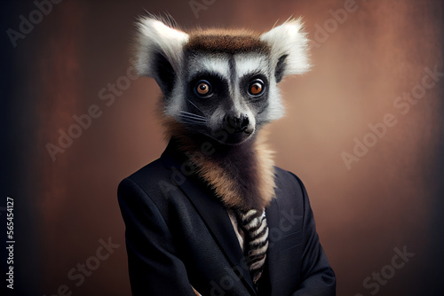Animal in business Suit - Lemur