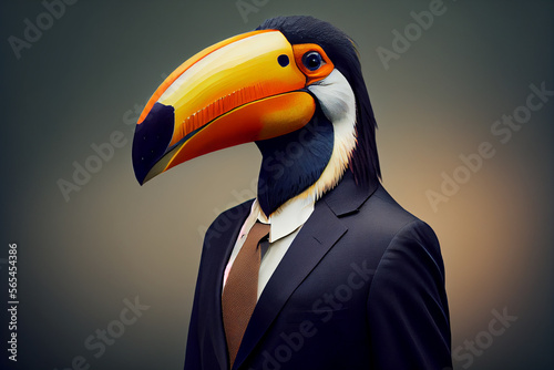 Animal in business Suit - Tucan © Kurosch