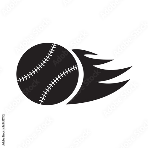 baseball icon logo vector design template