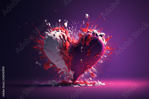 Heart Shaped Valentine's background Images. Love concept for Valentine's Day Holiday