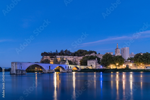 The Pont Saint-Bénézet, also known as the Pont d'Avignon, and the Bridge of Avignon.