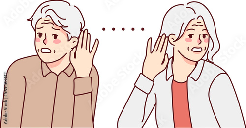 Unhealthy old people suffer from hearing problems