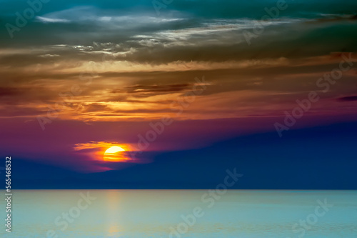 sunset over the sea © Ertugrul Duman