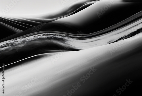 Abstract Background: Black & White Water Scene, Generative AI