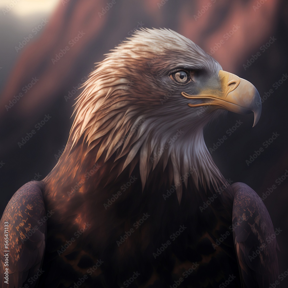 Fototapeta premium golden eagle portrait