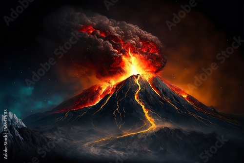 Eruption d'un volcan, serait-ce l'Etna?
