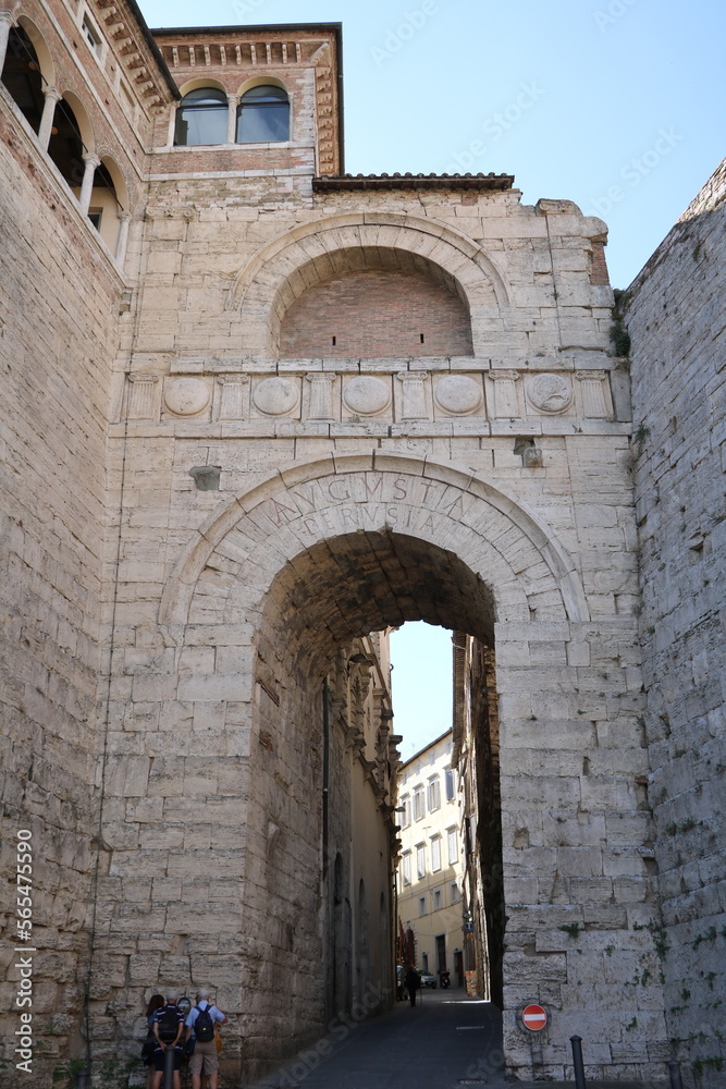 Archway in Perugia, Italy Umbria