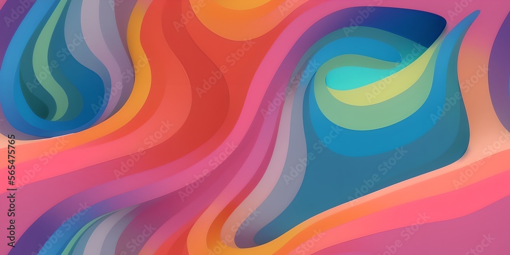 Smooth wave flowing rainbow gradient background 3D, liquid abstract wallpaper design. Smooth wave flowing rainbow gradient background 3D, liquid abstract wallpaper design.