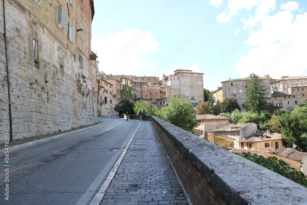 Street in Perugia, Italy Umbria
