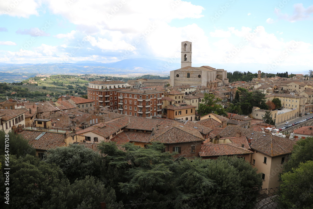 Old town of Perugia, Italy Umbria