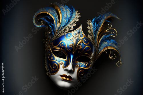 máscara, carnaval, pena, pluma, azul, detalhado, realístico, mascarar, Veneza, festa, costume, capa, cara, mistério, festejos, Itália, fantasia, disfarce, teatro, mascarada, celebração