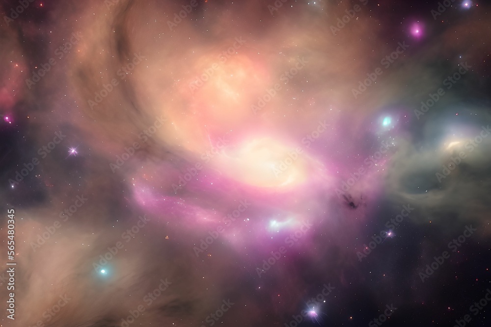 Naklejka premium deep space concept. Generative ai 