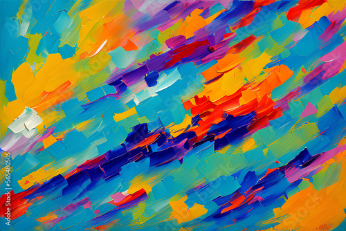 abstract colorful background oil AI generated