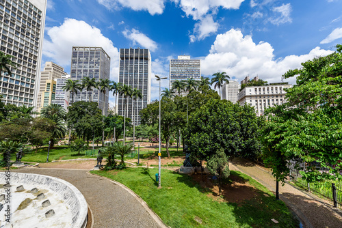 Vale do Anhangabau green area in Sao Paolo