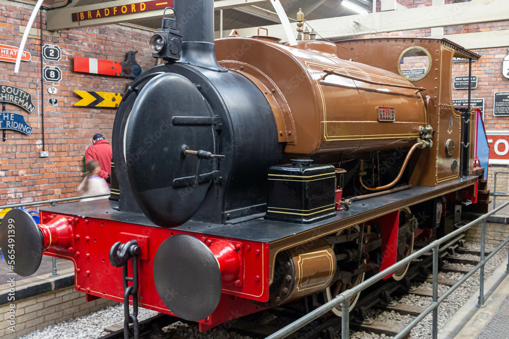 Naklejka premium old steam locomotive