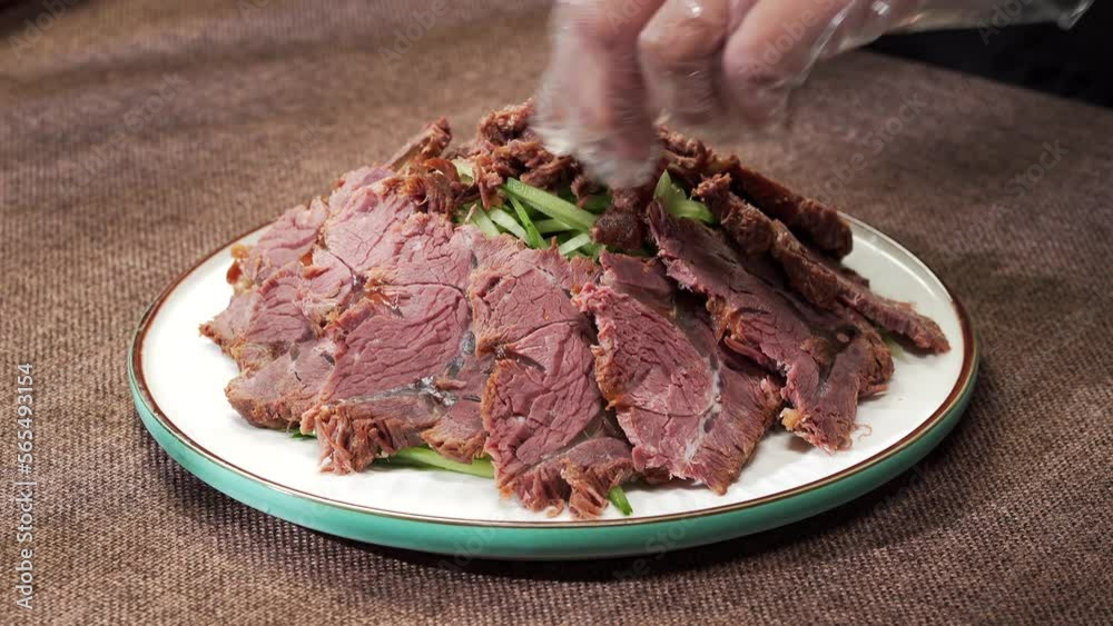 Classic old dish beef in traditional sauce