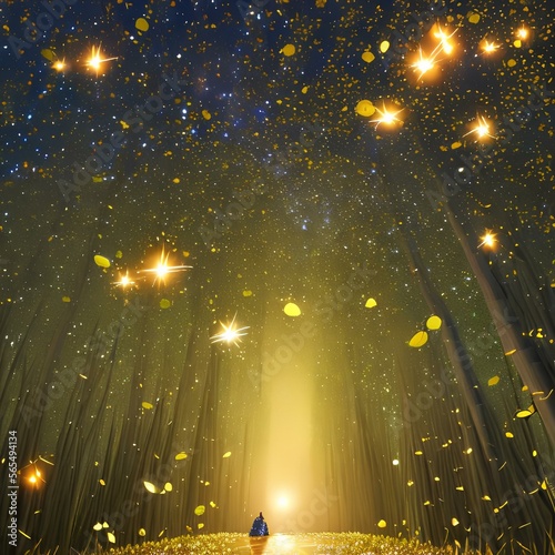 A sky where the stars are made of fireflies1, Generative AI