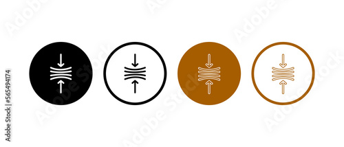 Resilience icon Vector illustration. elastic icon in flat style - stock vector.