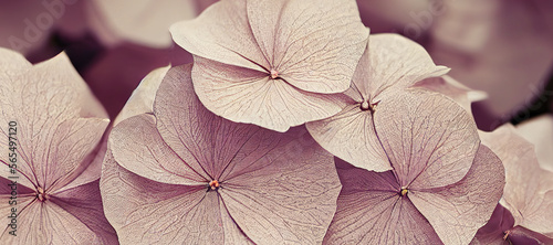 light purple hydrangea flower pattern background with Generative AI Technology