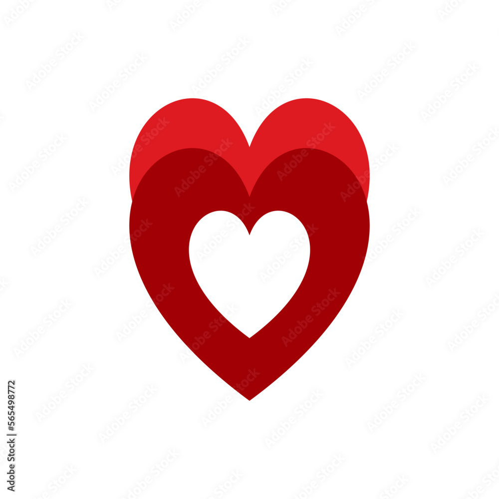 heart valentines day vector design 