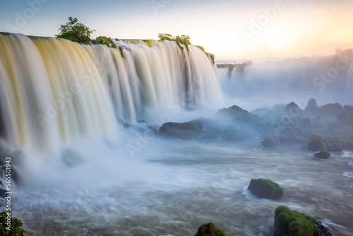 Iguacu falls on Argentina Side from southern Brazil side  South America