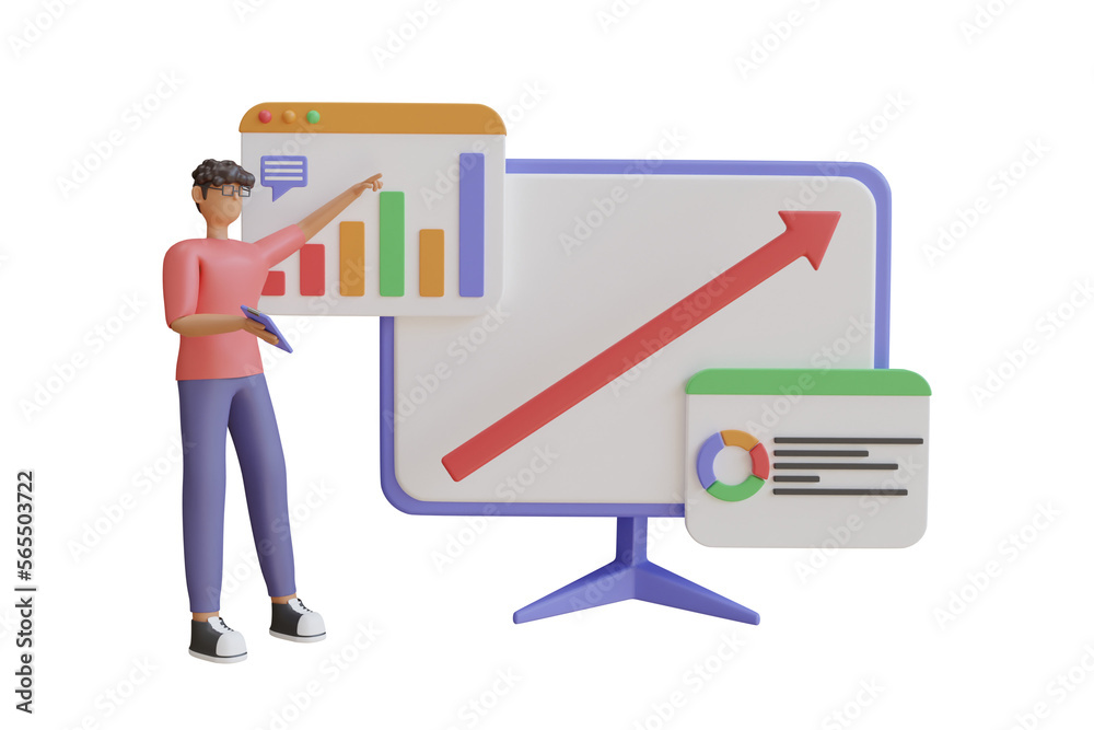 Business Strategy 3D Illustration