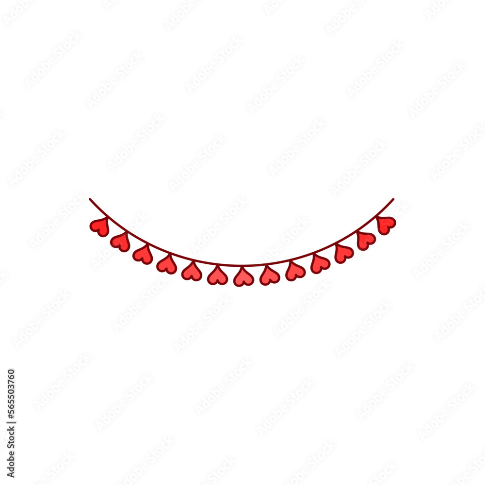 heart valentines atribute vector design heart valentines atribute vector design