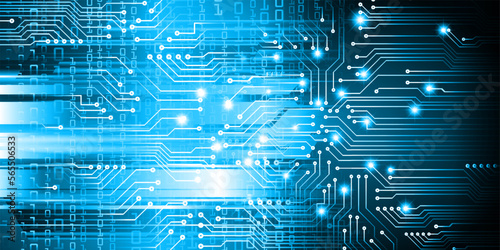 cyber circuit future technology concept background
