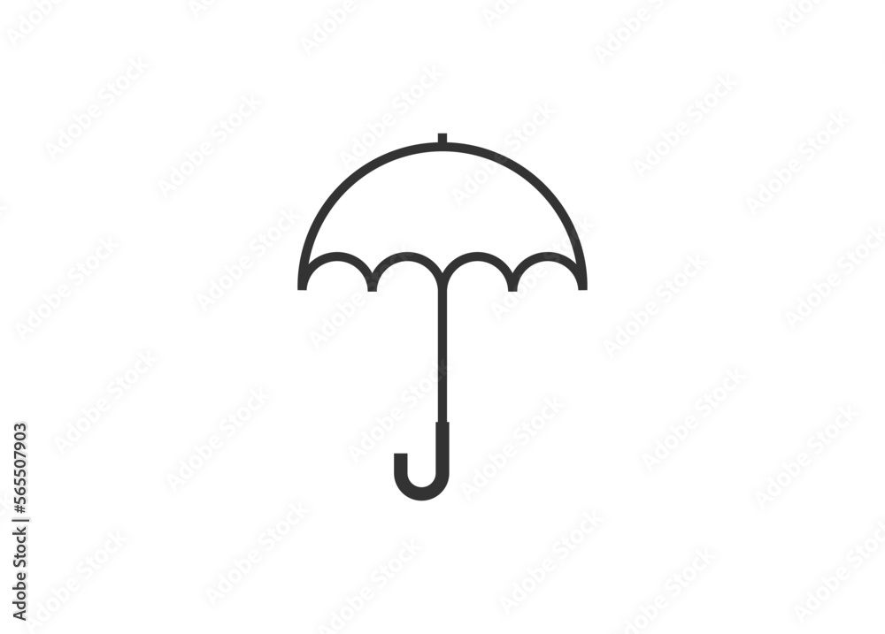 Umbrella vector icon template. Umbrella logo. Umbrella vector icon template. Umbrella logo.