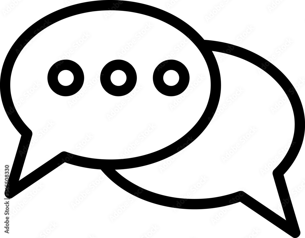  Bubble Speech and Chat Symbol trendy style illustration on white background..eps
