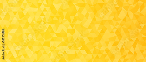 Abstract colorful vector background. Abstract yellow geometric triangles background. Vector illustration