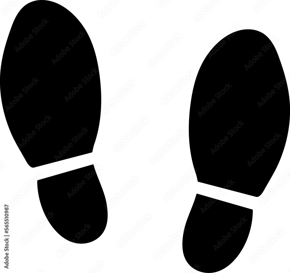 Footsteps icon vector trendy style illustration on white background..eps Footsteps icon vector trendy style illustration on white background..eps