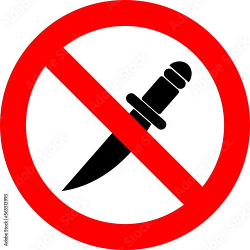 Do not carry weapon isolated on transparent background png file	