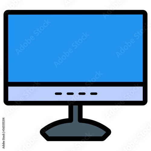 lcd flat tv illustration