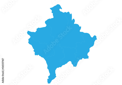 Картината върху платно kosovo map