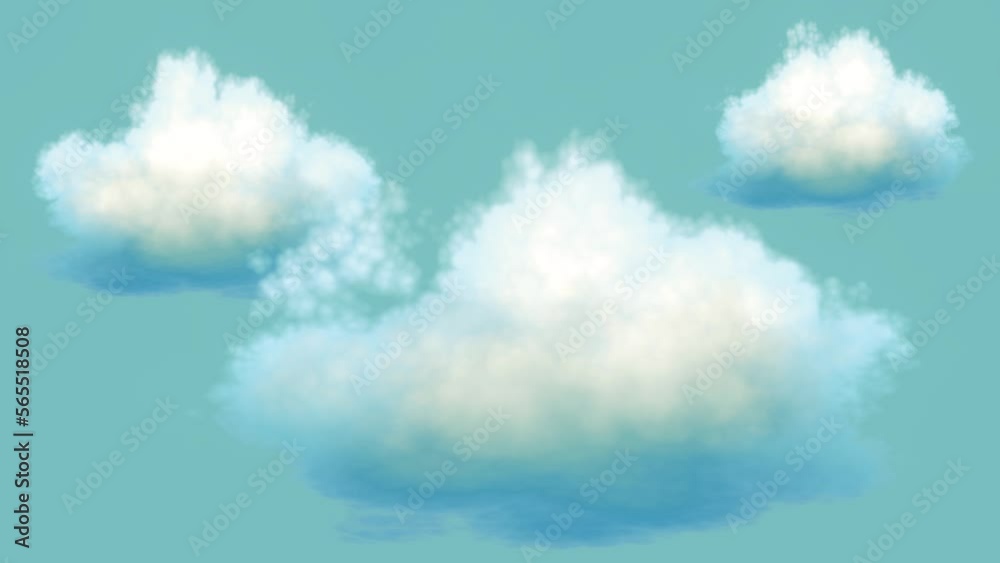 A cartoon-like cloud video that moves small in place
A cartoon-like cloud video that moves small in place
