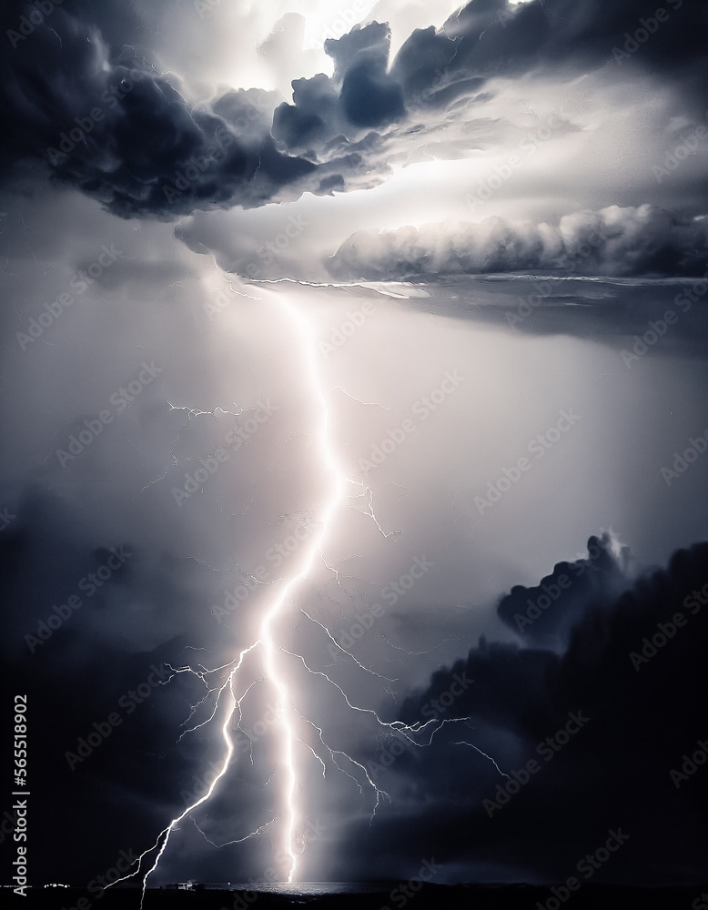 Lightning in the Storm Generative Ai Art Lightning in the Storm Generative Ai Art