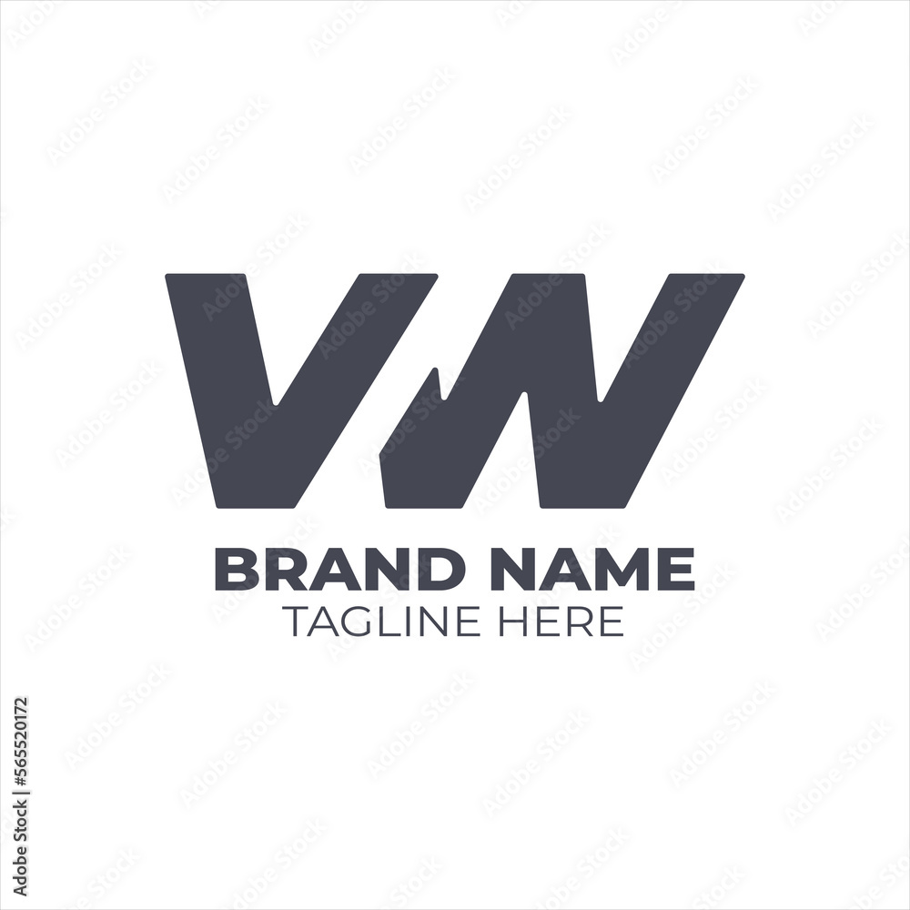 Letter V W Logo, logo for company Letter V W Logo, logo for company