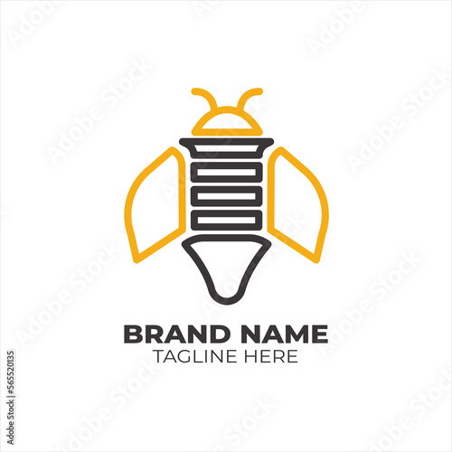 Minimalist Bee Logo